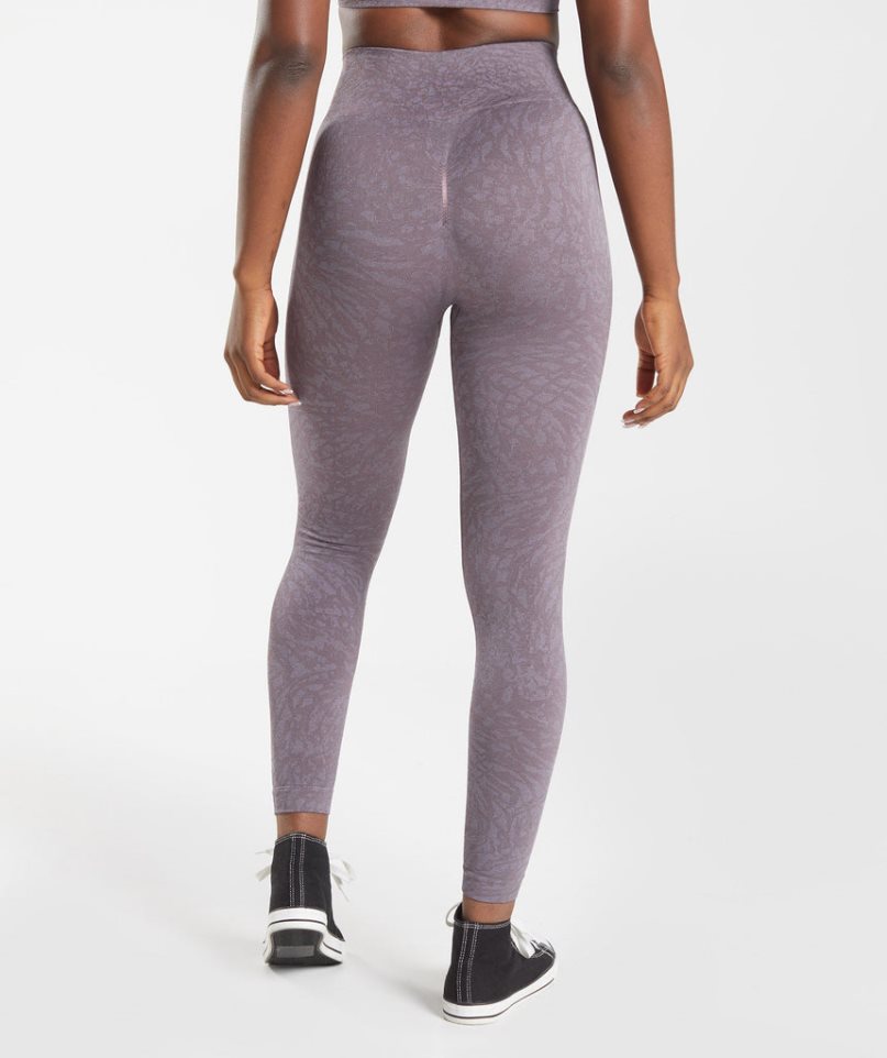 Gymshark Adapt Animal Seamless Leggings Dam Lila | SE-87214J