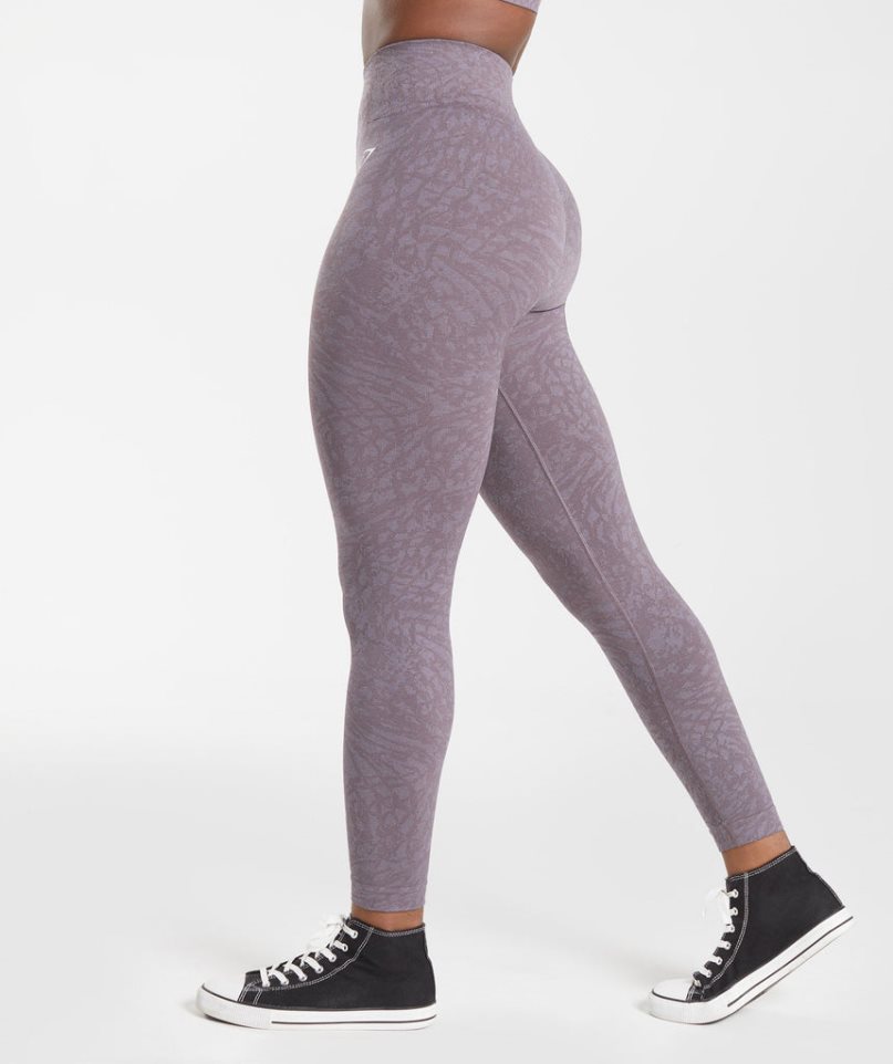 Gymshark Adapt Animal Seamless Leggings Dam Lila | SE-87214J