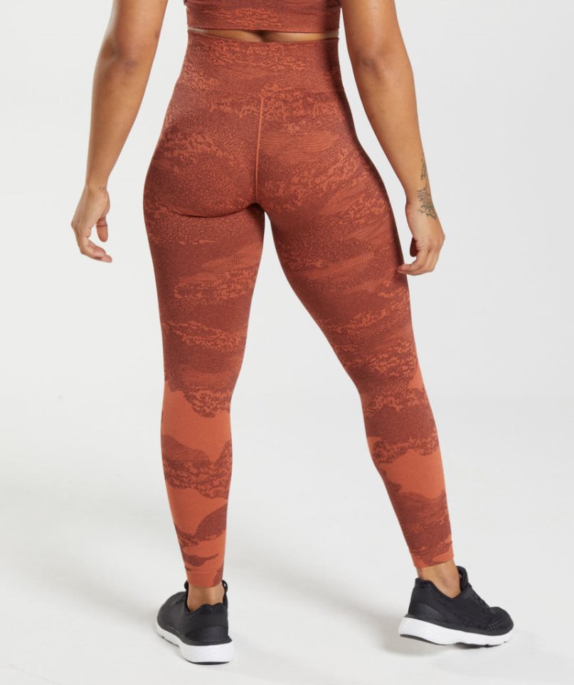 Gymshark Adapt Camo Seamless Leggings Dam Bruna | SE-58043Y