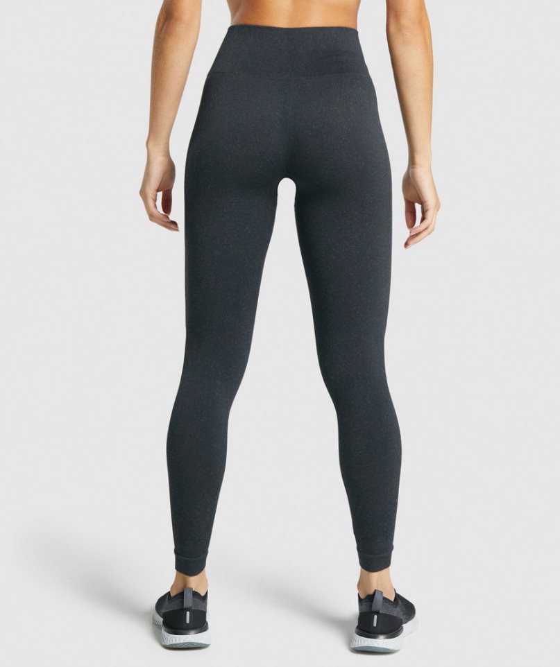 Gymshark Adapt Fleck Seamless Leggings Dam Svarta | SE-03416Q