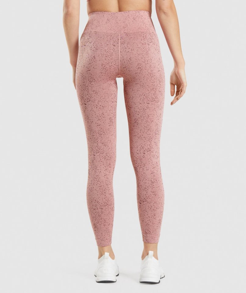 Gymshark Adapt Fleck Seamless Leggings Dam Rosa | SE-76942I