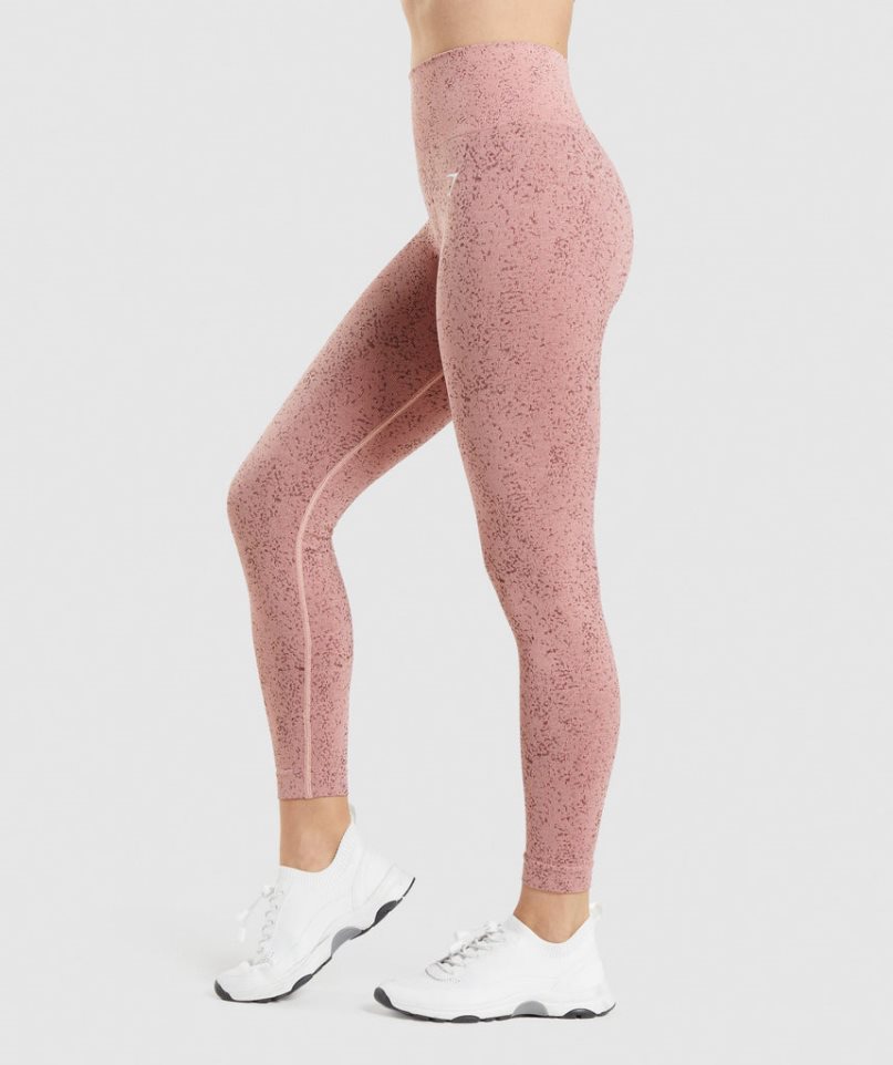 Gymshark Adapt Fleck Seamless Leggings Dam Rosa | SE-76942I