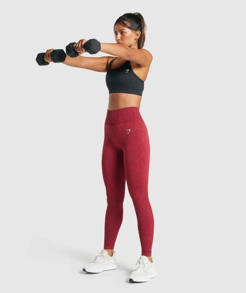 Gymshark Adapt Fleck Seamless Sport Bh Dam Svarta | SE-15034L