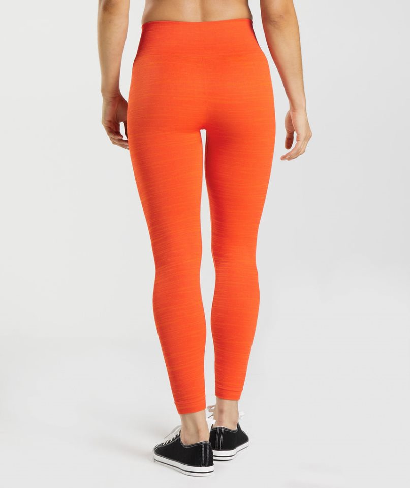 Gymshark Adapt Marl Seamless Leggings Dam Orange | SE-86295O