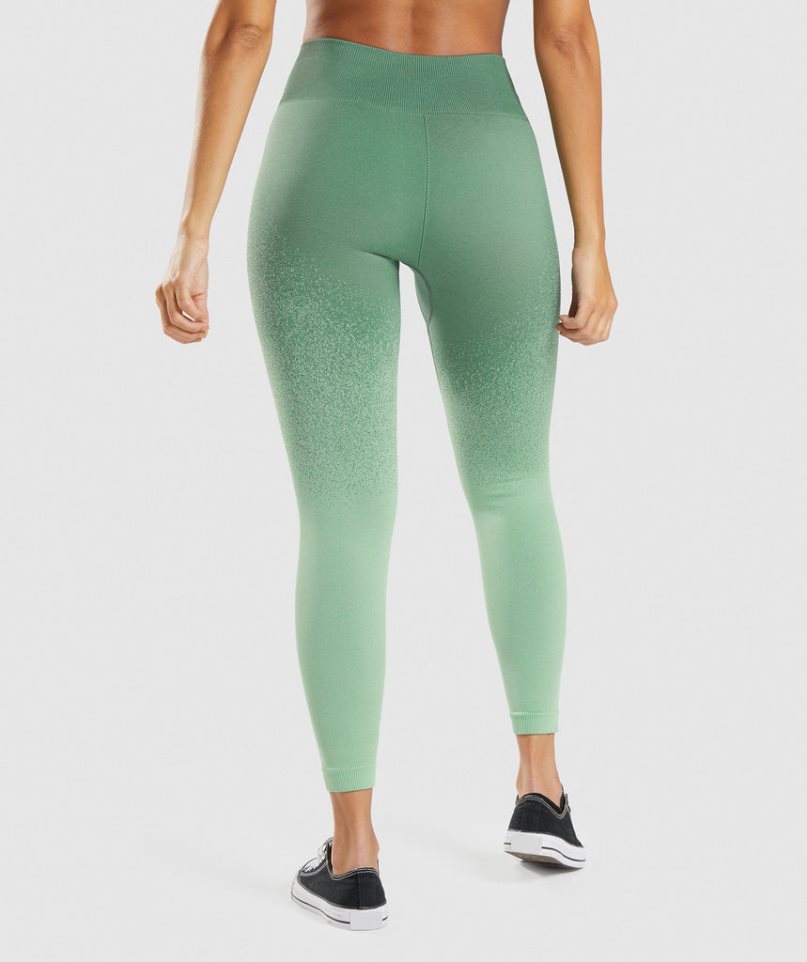 Gymshark Adapt Ombre Seamless Leggings Dam Gröna | SE-01243T