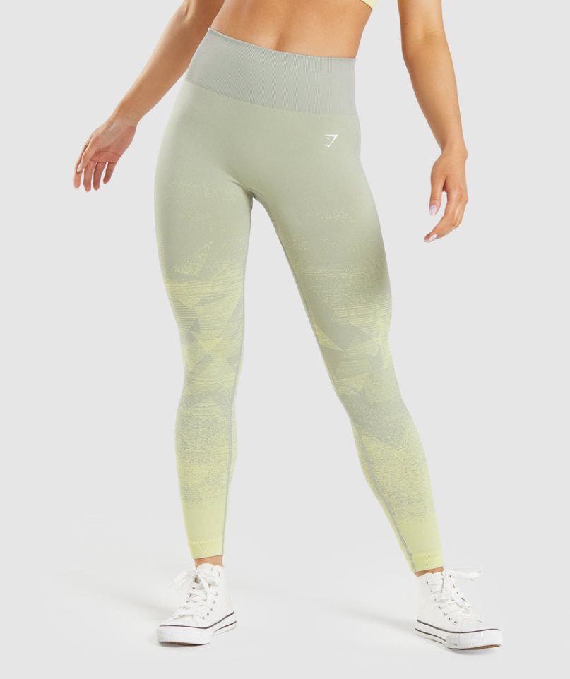 Gymshark Adapt Ombre Seamless Leggings Dam Mintgröna | SE-59721U