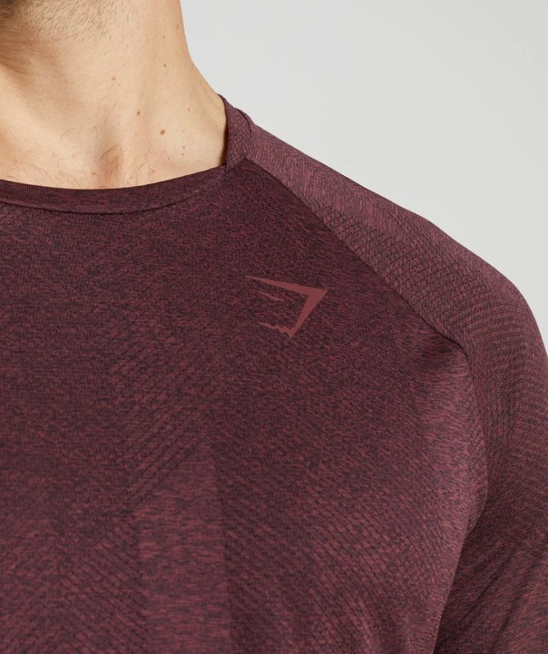 Gymshark Apex Long Sleeve T-shirt Herr Mörkbruna | SE-89402G