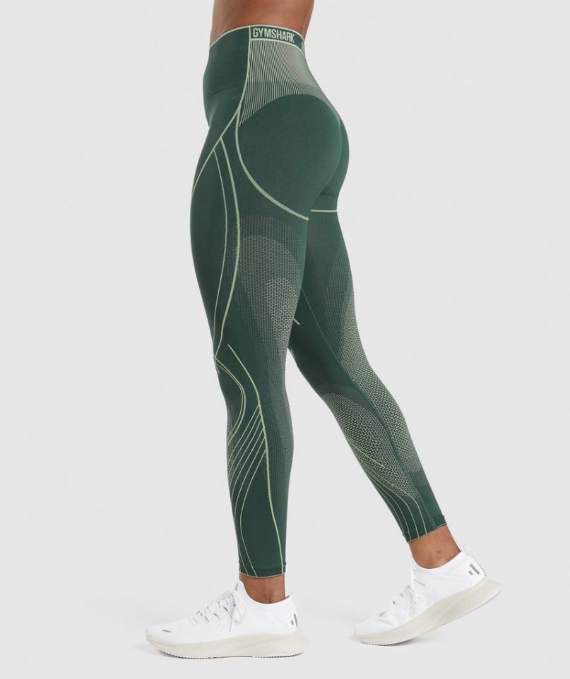 Gymshark Apex Seamless High Rise Leggings Dam Gröna | SE-25470Q