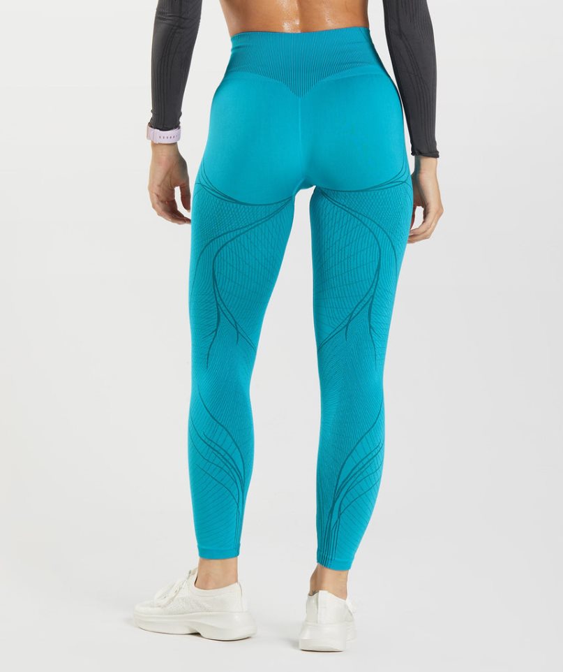 Gymshark Apex Seamless Leggings Dam Turkos | SE-32094W