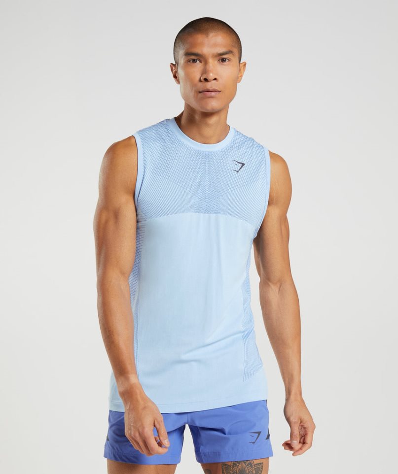 Gymshark Apex Seamless Linnen Herr Ljusblå | SE-97316C