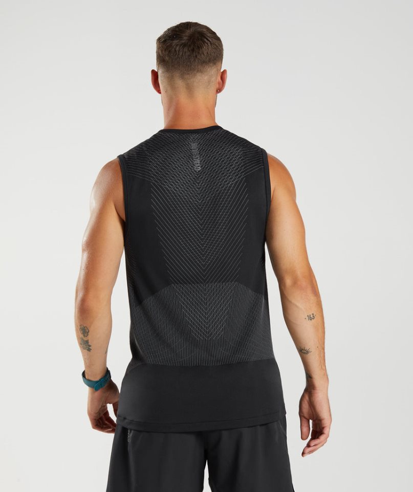 Gymshark Apex Seamless Linnen Herr Svarta | SE-97263L