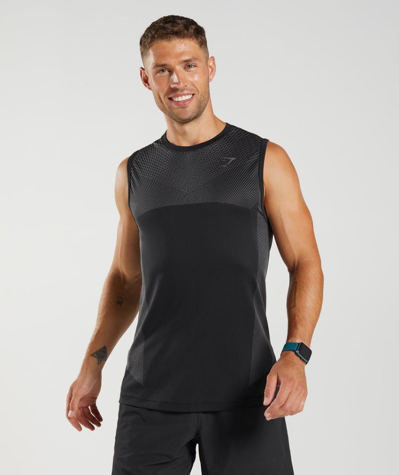 Gymshark Apex Seamless Linnen Herr Svarta | SE-97263L