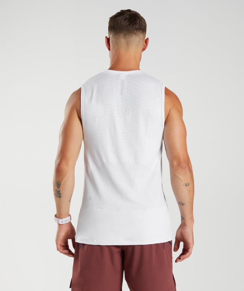 Gymshark Apex Seamless Linnen Herr Vita | SE-40623G