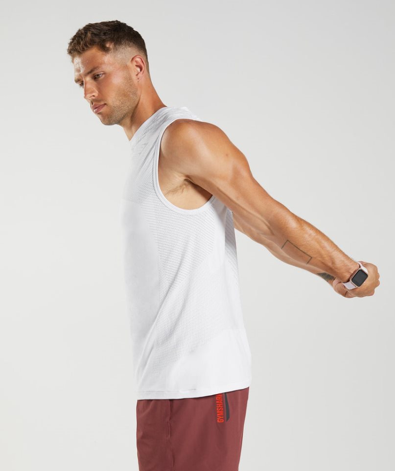 Gymshark Apex Seamless Linnen Herr Vita | SE-40623G