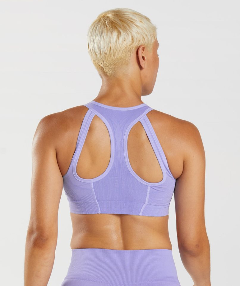 Gymshark Apex Seamless Sport Bh Dam Lavendel | SE-80765V