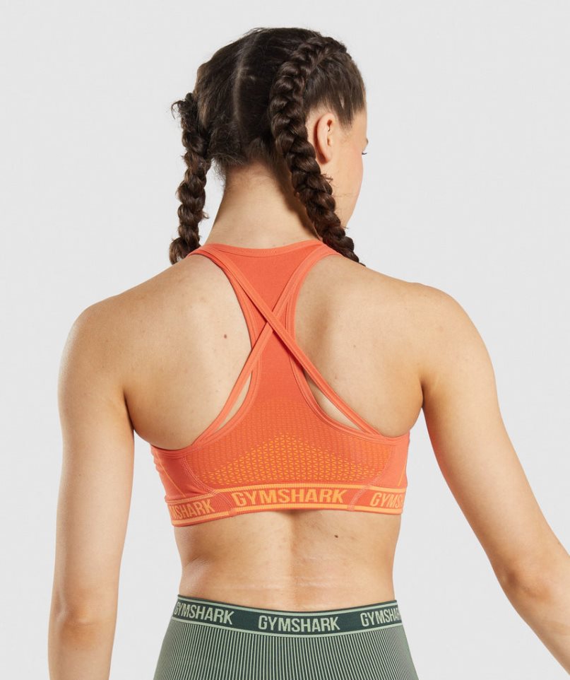 Gymshark Apex Seamless Sport Bh Dam Orange | SE-26137H