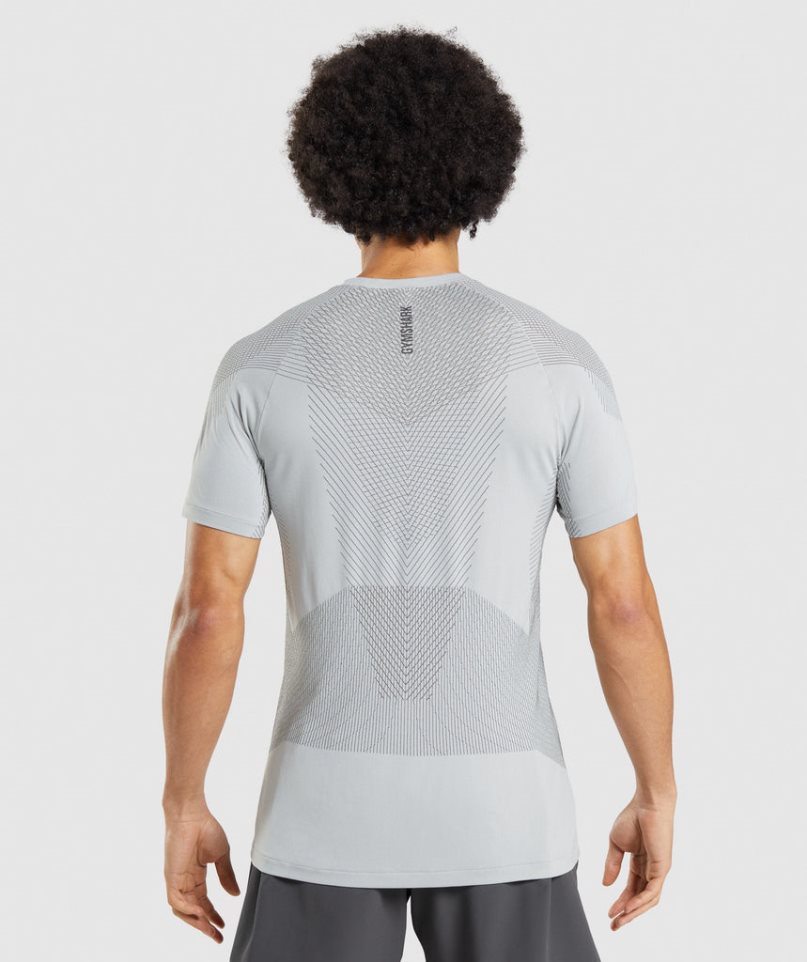 Gymshark Apex Seamless T-shirt Herr Ljusgrå | SE-13920C