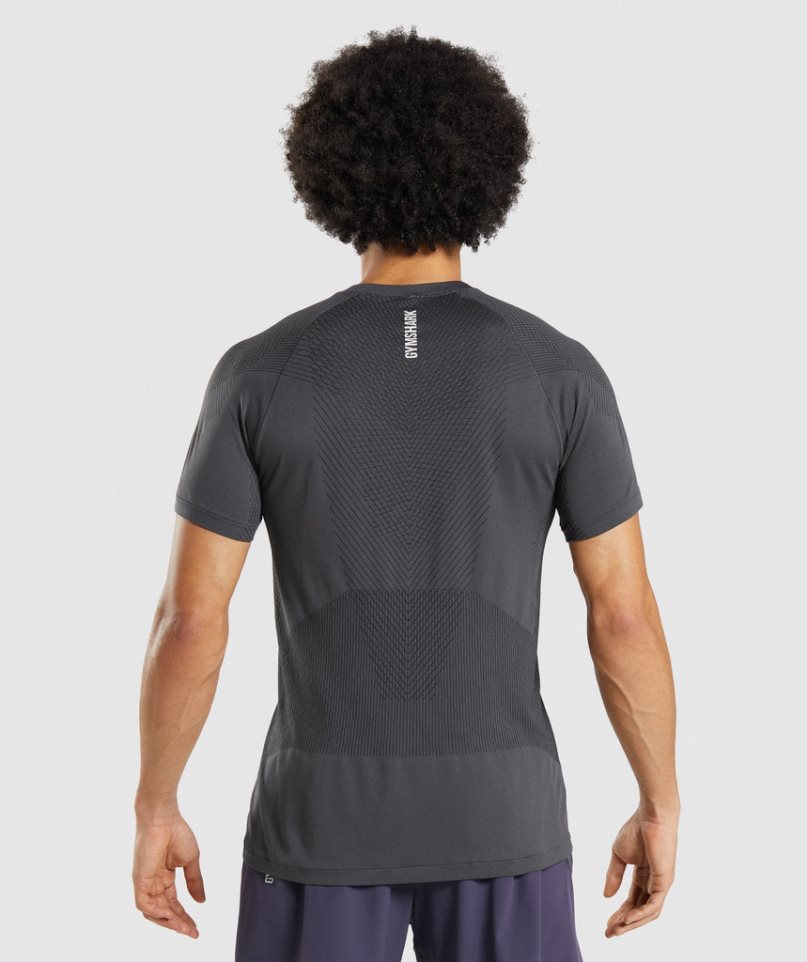 Gymshark Apex Seamless T-shirt Herr Svarta | SE-34802A