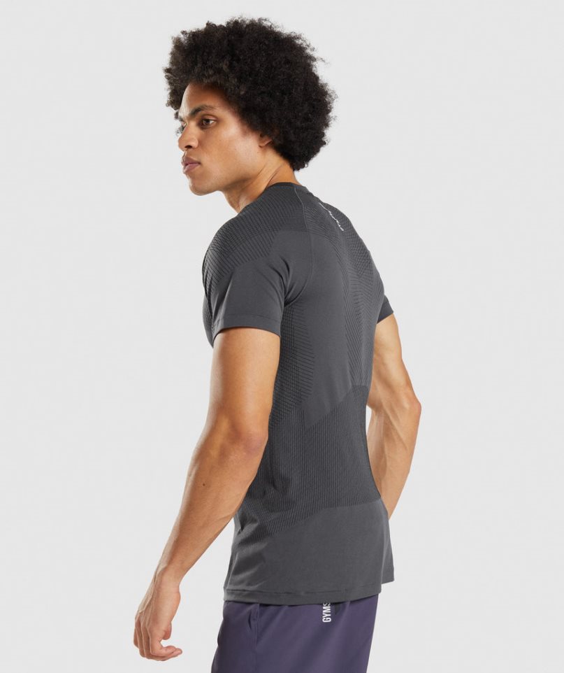 Gymshark Apex Seamless T-shirt Herr Svarta | SE-34802A