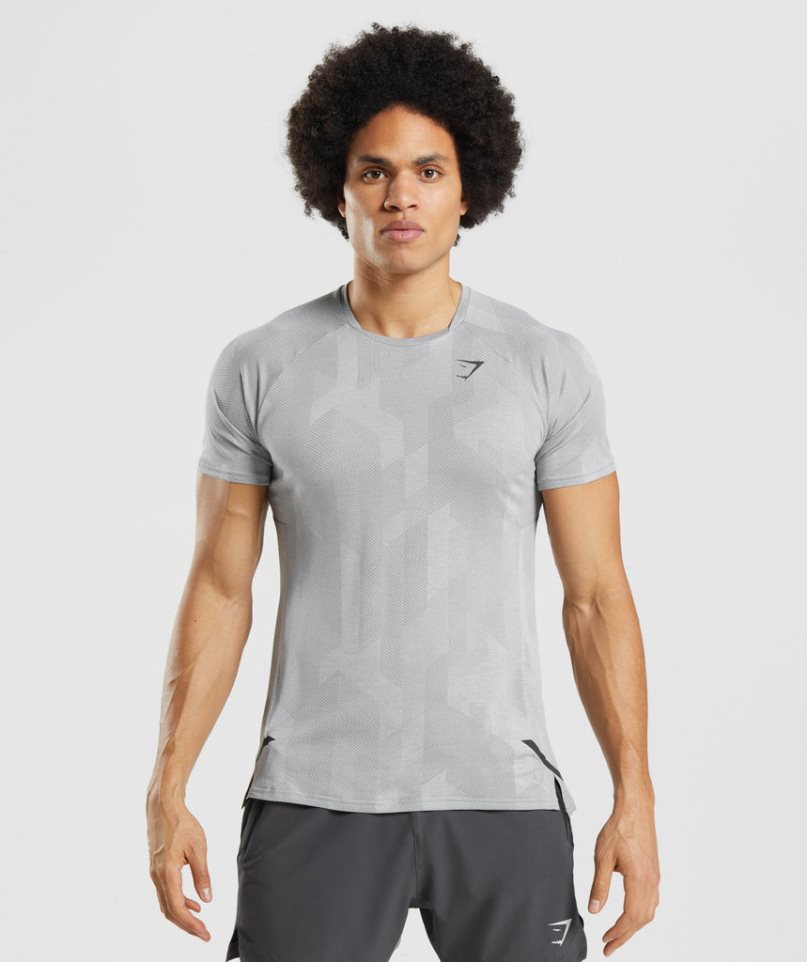 Gymshark Apex T-shirt Herr Ljusgrå | SE-38516B