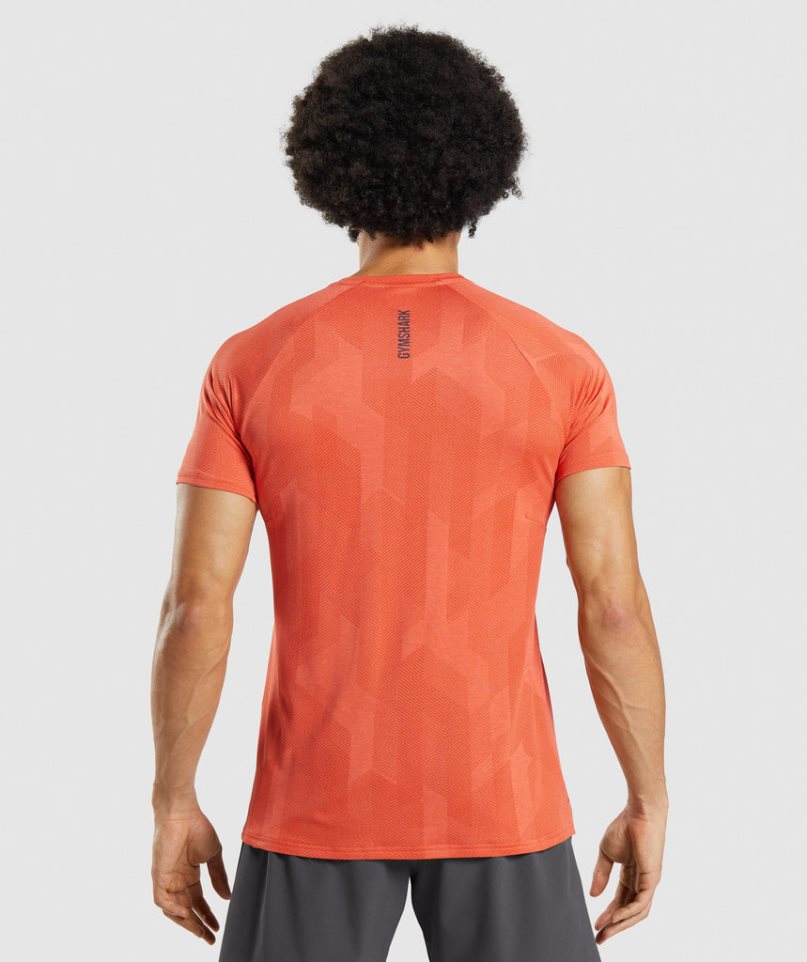 Gymshark Apex T-shirt Herr Orange | SE-87905I