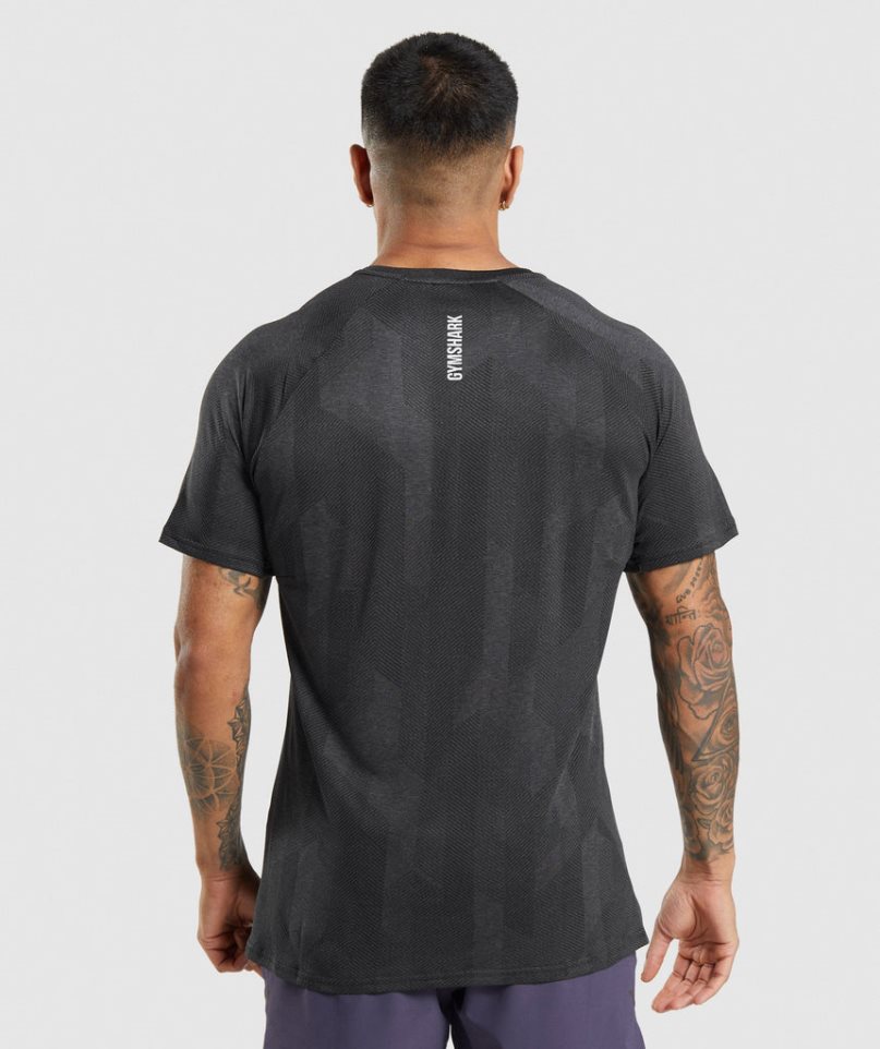 Gymshark Apex T-shirt Herr Svarta | SE-73602P