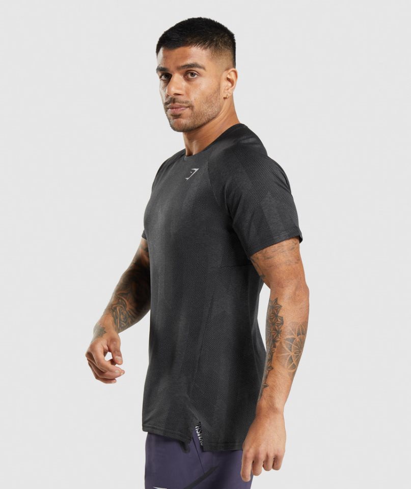 Gymshark Apex T-shirt Herr Svarta | SE-73602P