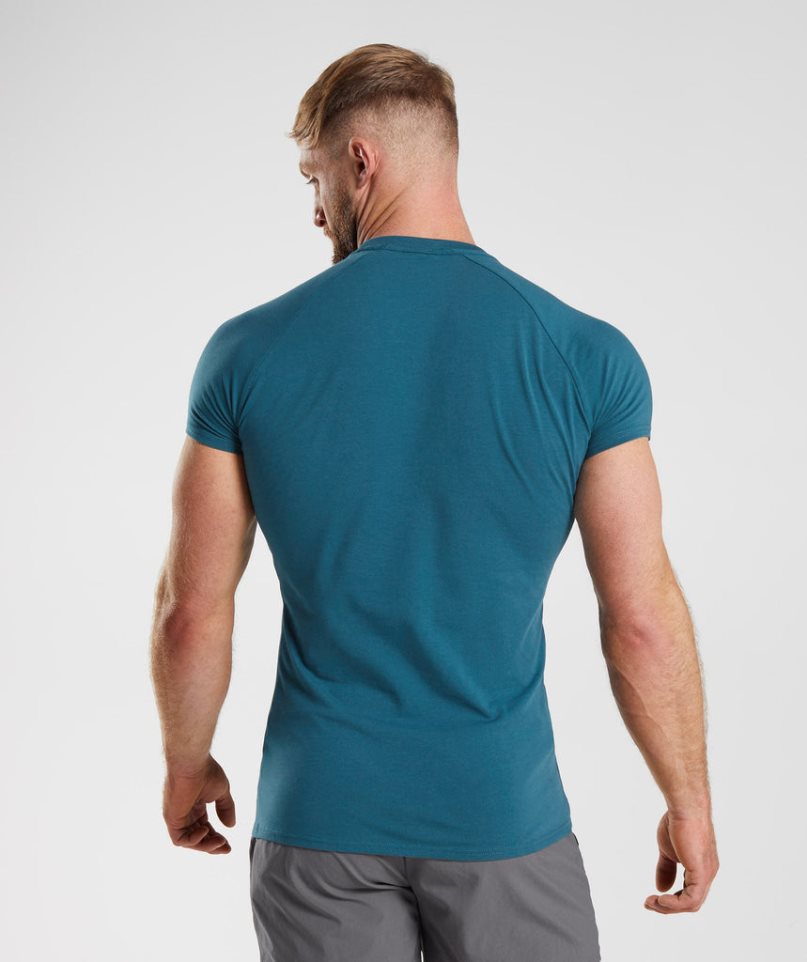 Gymshark Apollo T-shirt Herr Blå | SE-93051T