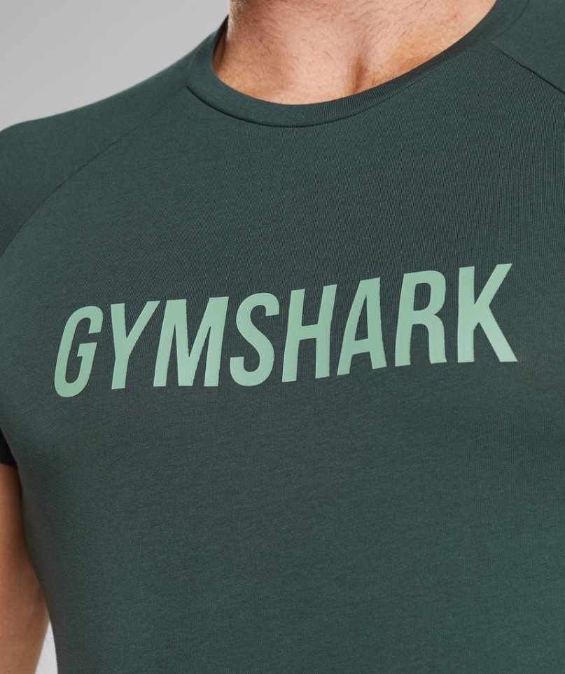 Gymshark Apollo T-shirt Herr Gröna | SE-57329T