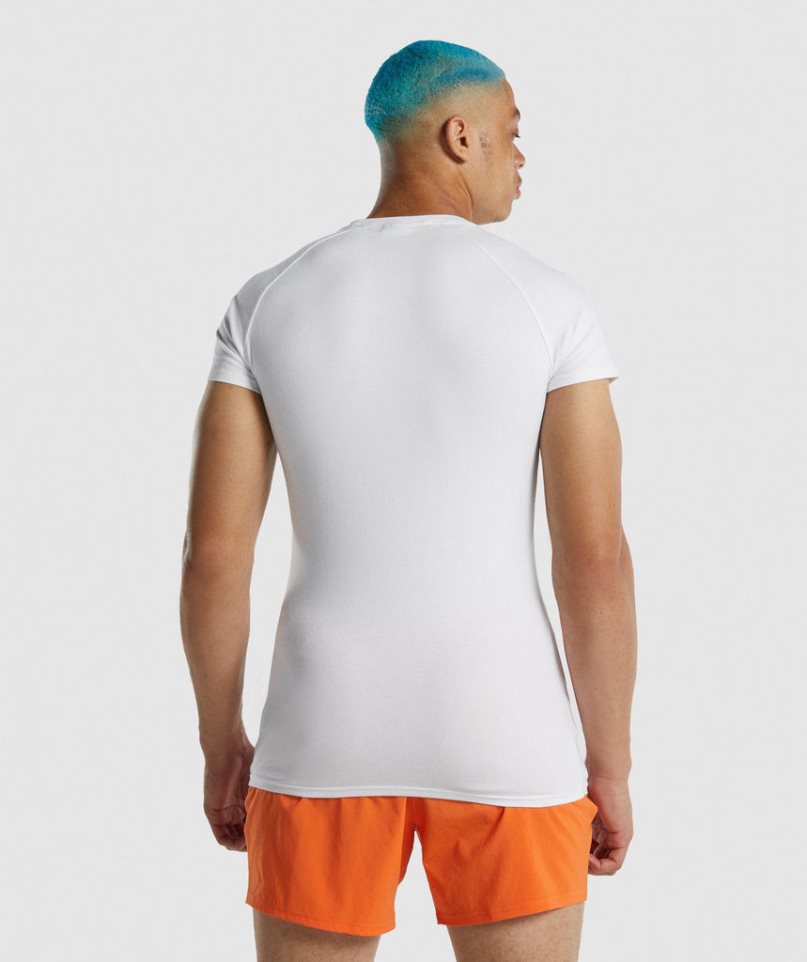 Gymshark Apollo T-shirt Herr Vita | SE-41890N