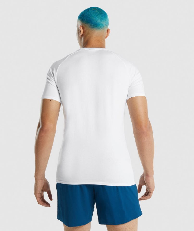 Gymshark Apollo T-shirt Herr Vita | SE-43679I