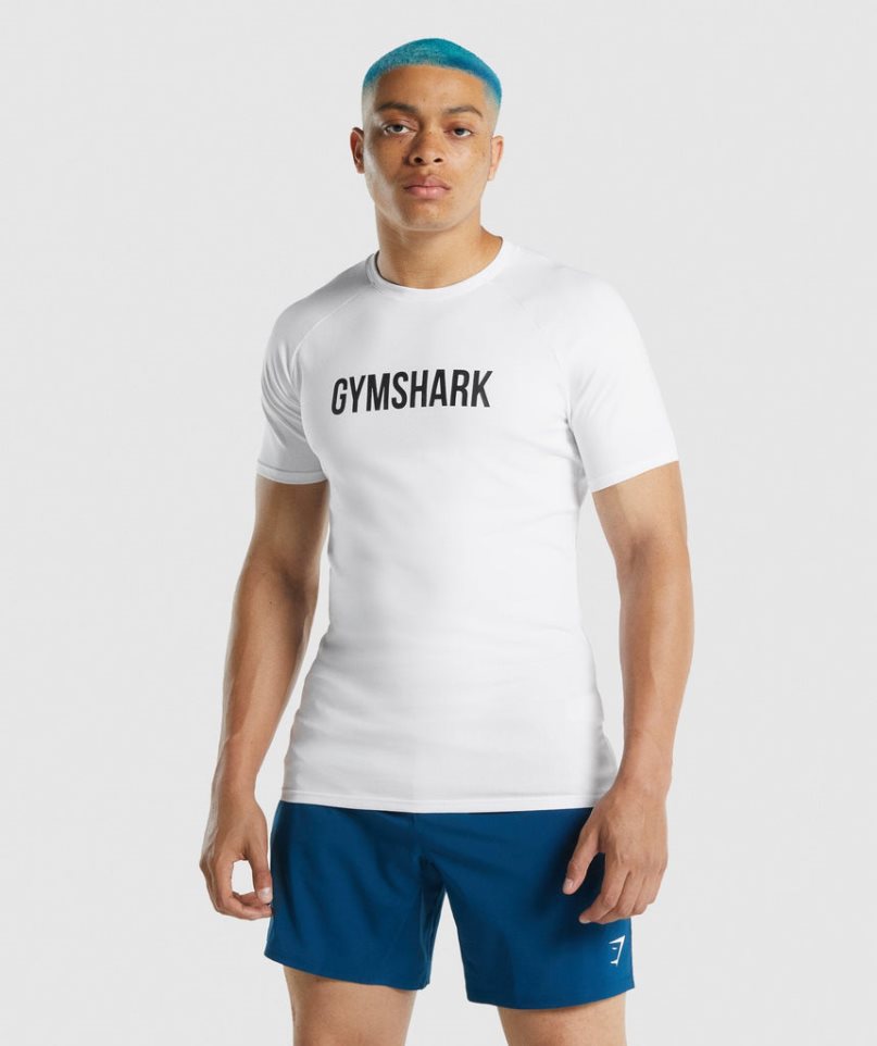 Gymshark Apollo T-shirt Herr Vita | SE-43679I