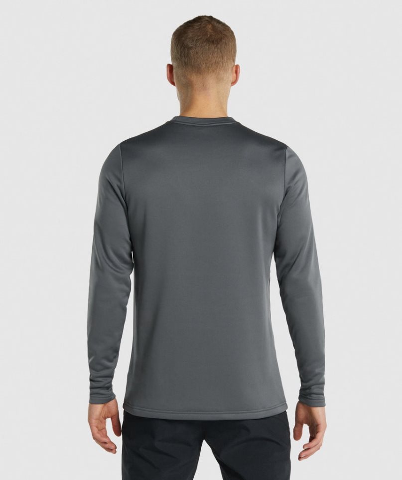 Gymshark Arrival Crew Tröjor Herr Mörkgrå | SE-15478Q