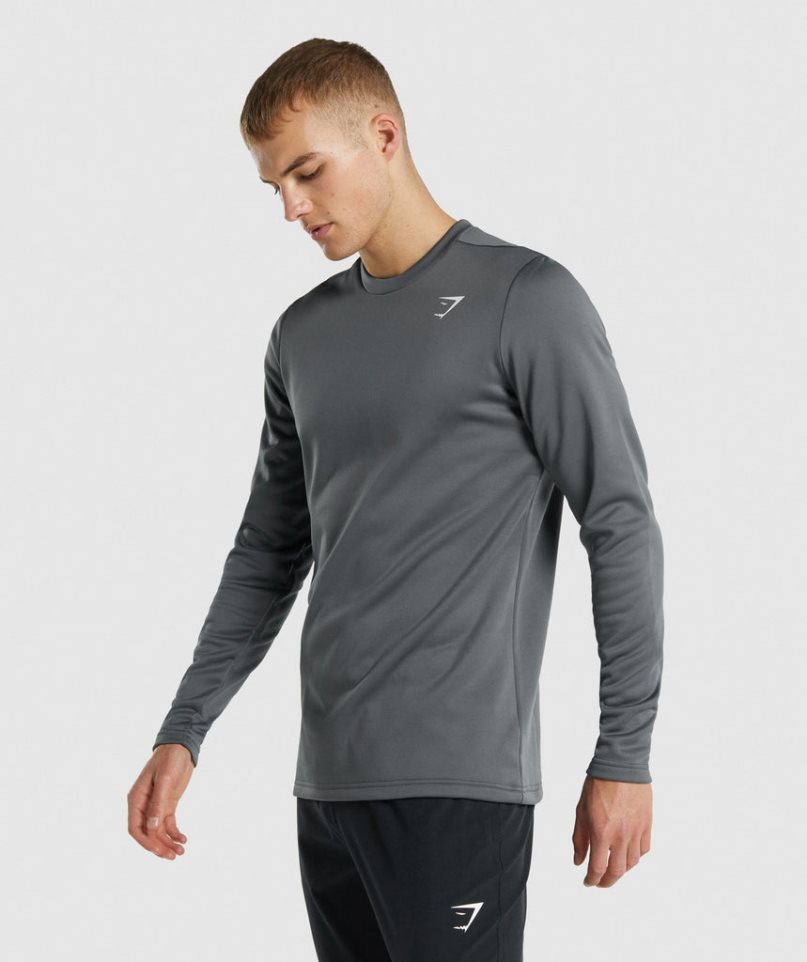 Gymshark Arrival Crew Tröjor Herr Mörkgrå | SE-15478Q