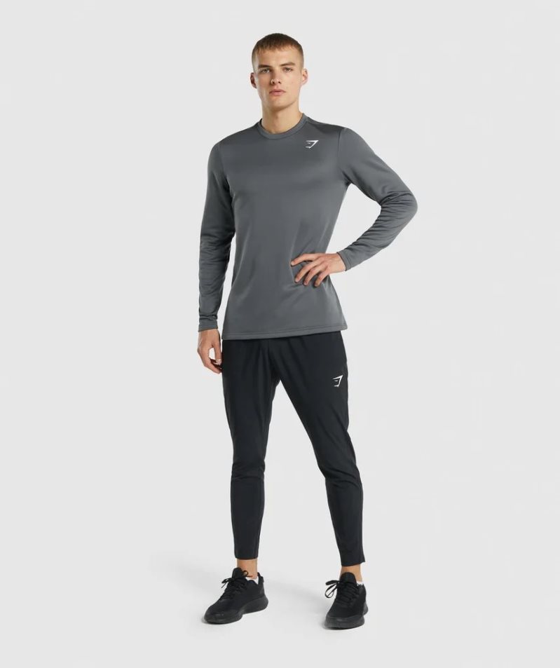 Gymshark Arrival Crew Tröjor Herr Mörkgrå | SE-15478Q