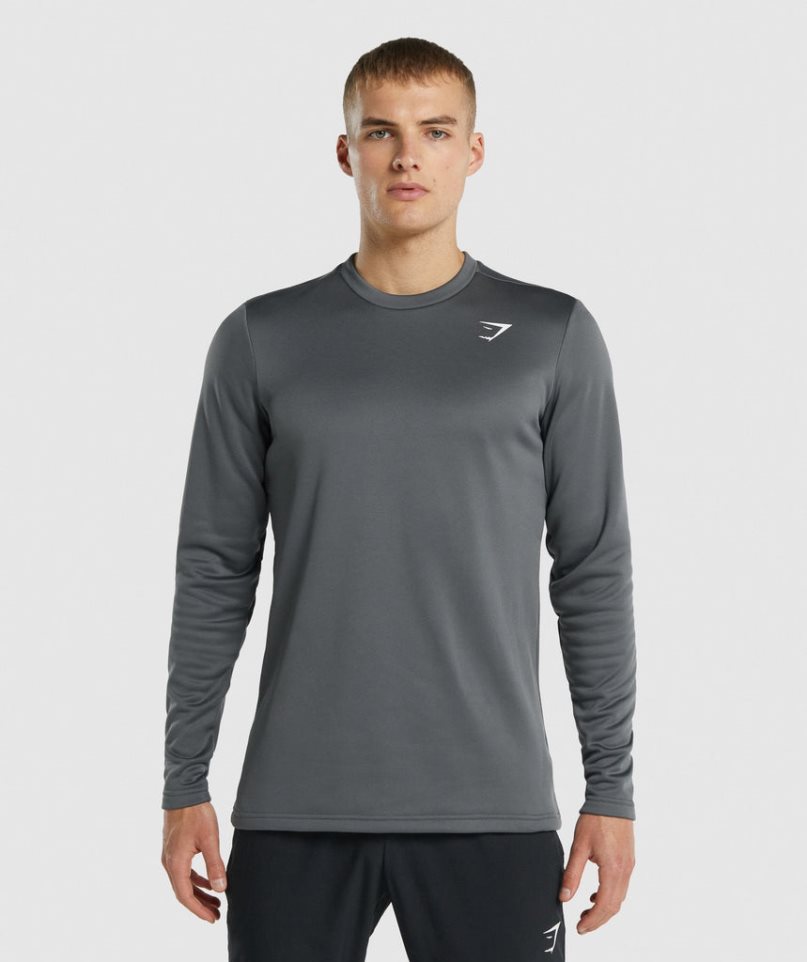 Gymshark Arrival Crew Tröjor Herr Mörkgrå | SE-15478Q