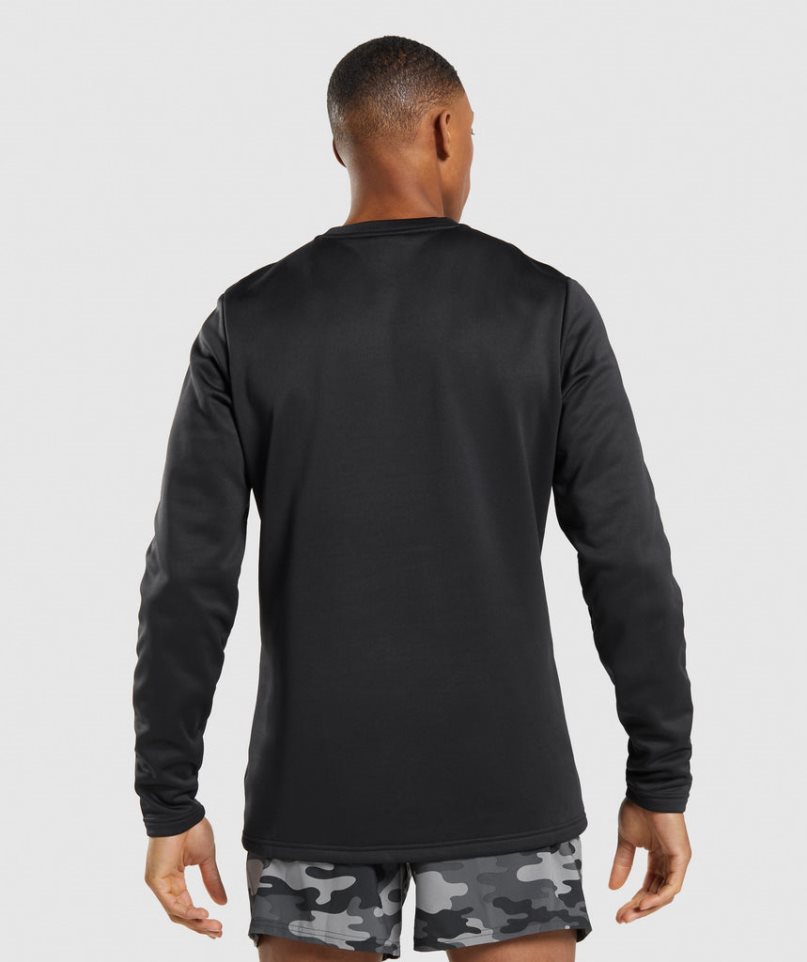 Gymshark Arrival Crew Tröjor Herr Svarta | SE-98147D