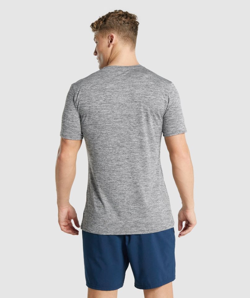 Gymshark Arrival Marl T-shirt Herr Grå | SE-16980R