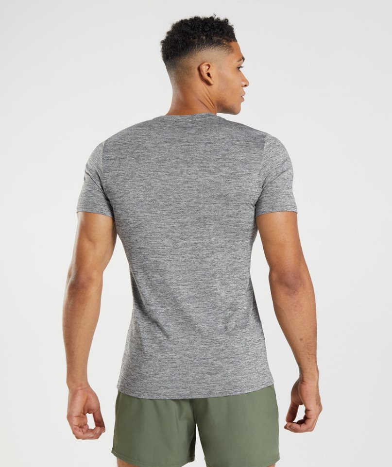 Gymshark Arrival Marl T-shirt Herr Grå | SE-81740N