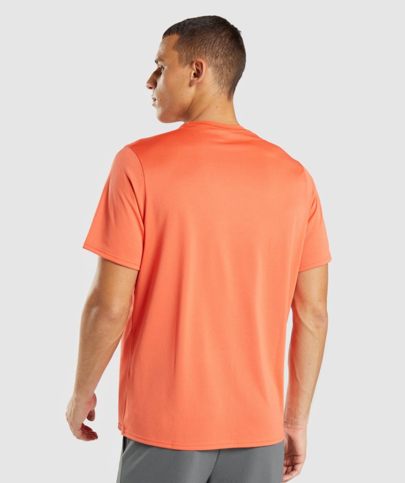 Gymshark Arrival Regular Fit T-shirt Herr Orange | SE-91042V