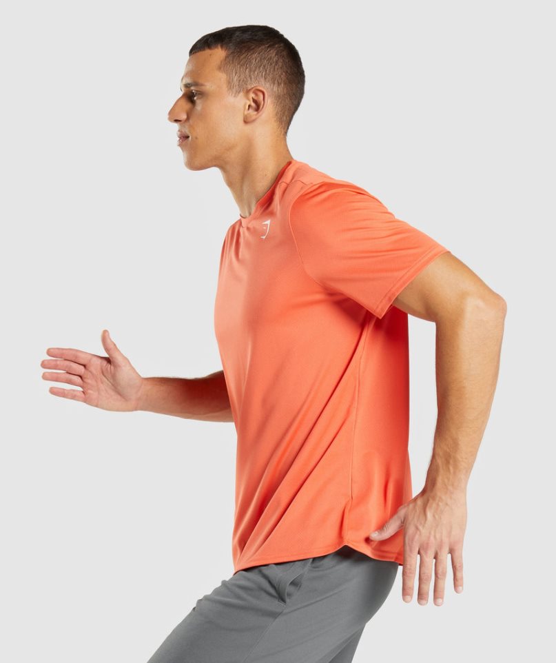 Gymshark Arrival Regular Fit T-shirt Herr Orange | SE-91042V