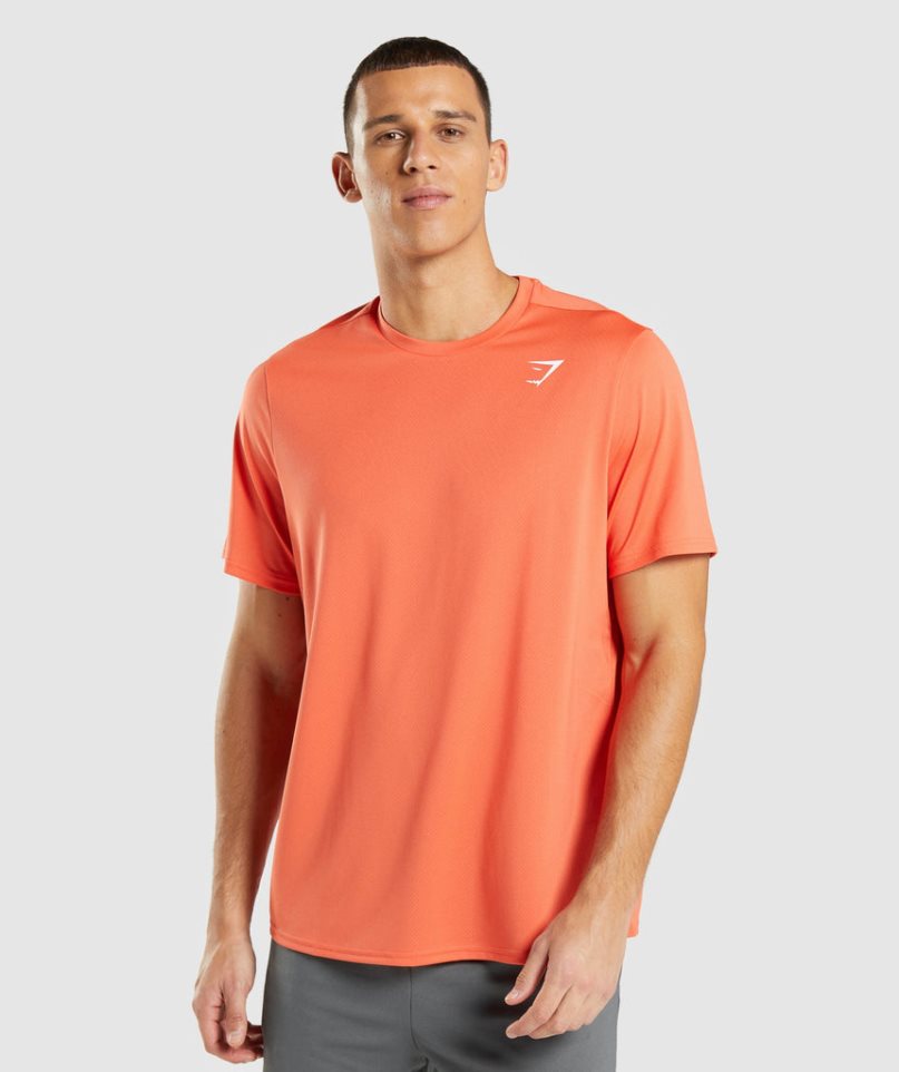 Gymshark Arrival Regular Fit T-shirt Herr Orange | SE-91042V