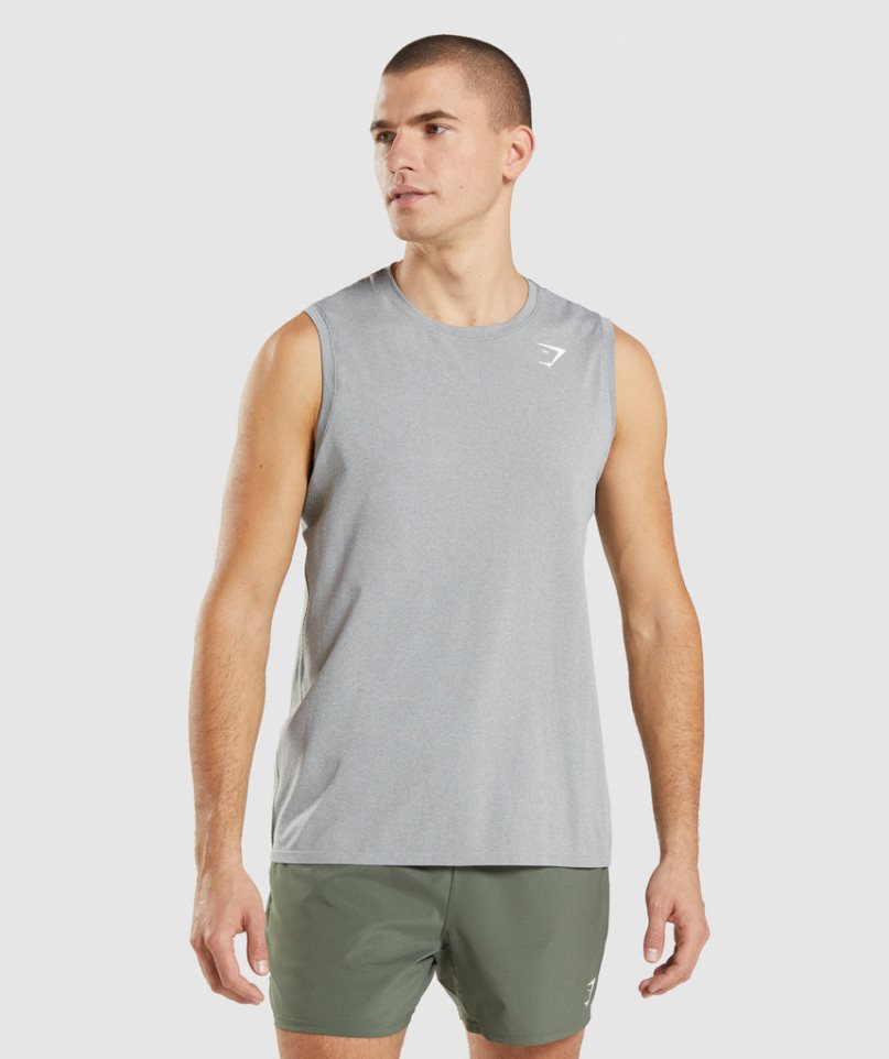 Gymshark Arrival Seamless Linnen Herr Grå | SE-40185S