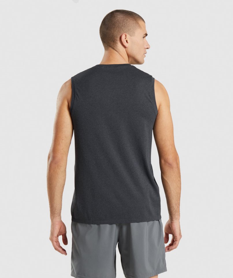 Gymshark Arrival Seamless Linnen Herr Svarta | SE-80542J