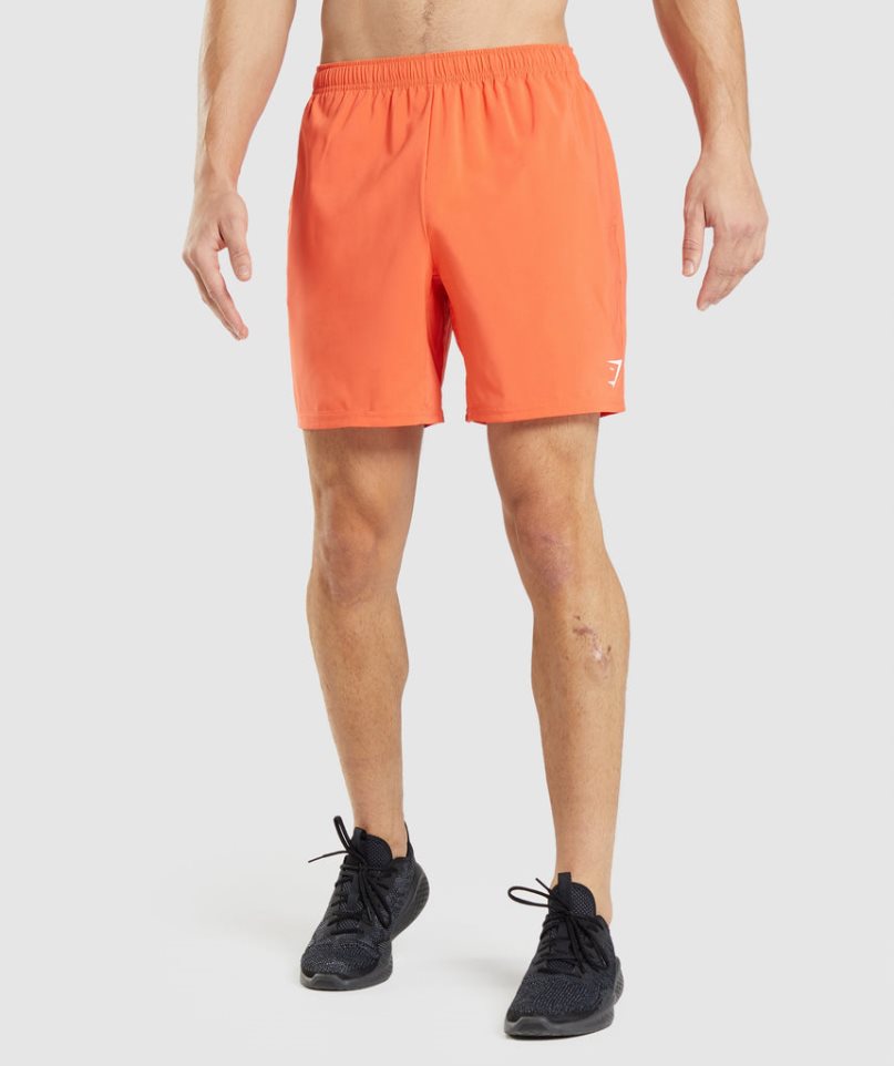 Gymshark Arrival Shorts Herr Orange | SE-37540G