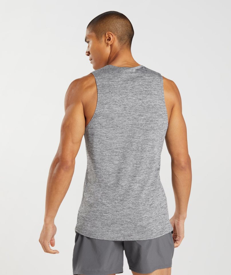 Gymshark Arrival Slim Marl Linnen Herr Grå | SE-76398F