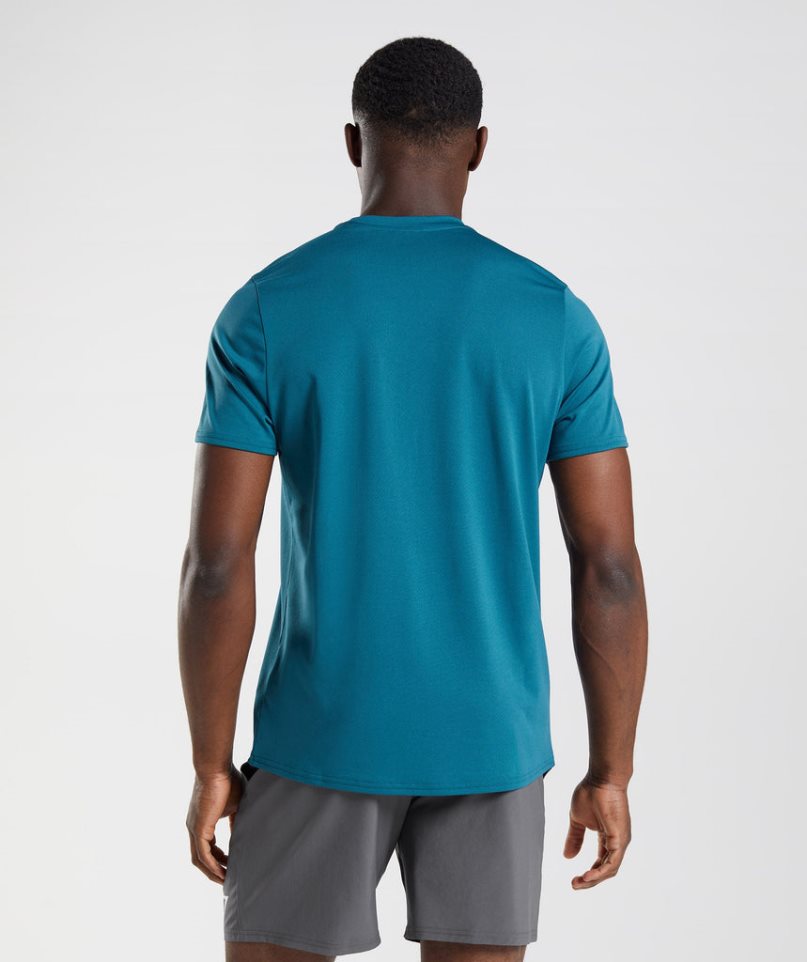 Gymshark Arrival T-shirt Herr Blå | SE-18902X