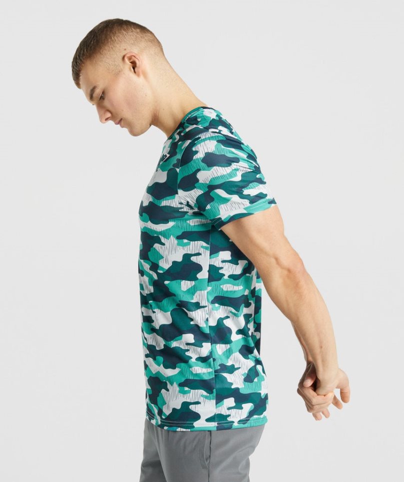 Gymshark Arrival T-shirt Herr Camo | SE-34027B