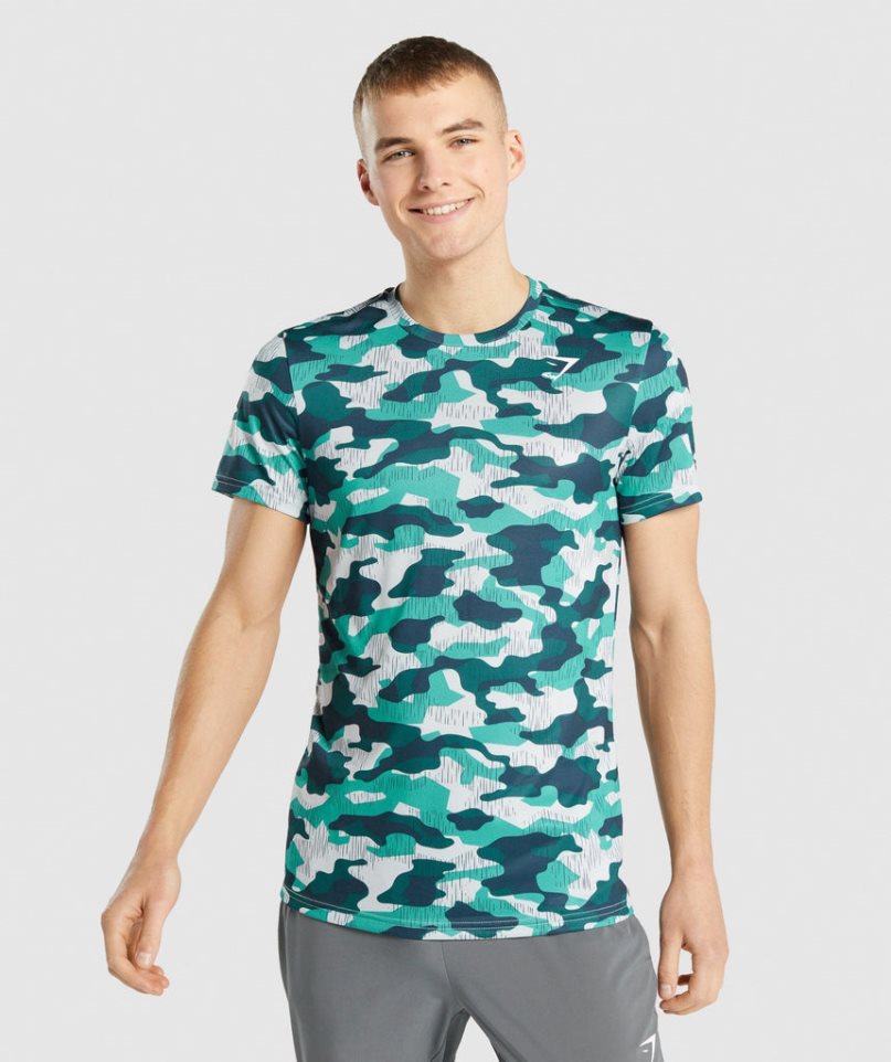 Gymshark Arrival T-shirt Herr Camo | SE-34027B