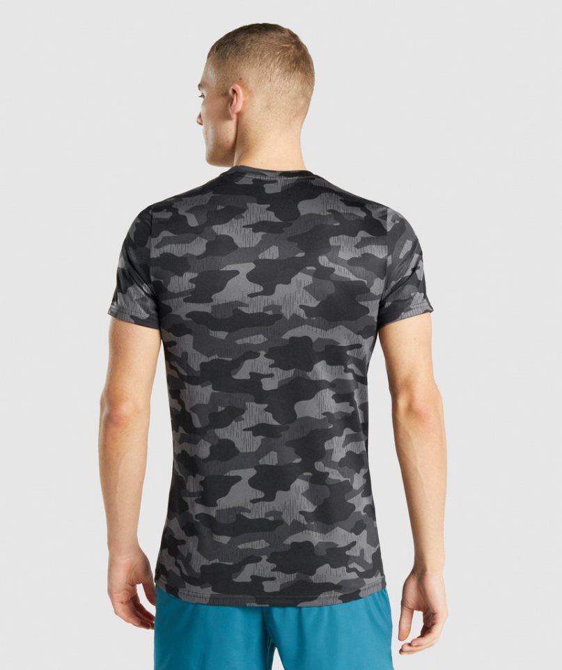 Gymshark Arrival T-shirt Herr Camo | SE-38426F